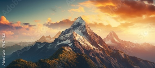 Mountain Sunset View