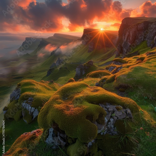 The Quiraing in Scotland is a landslip of the Trotternish ridge