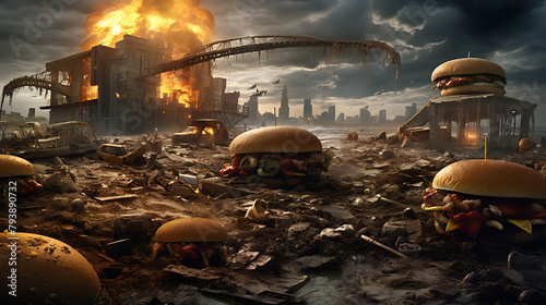  Food chains in dystopian setting