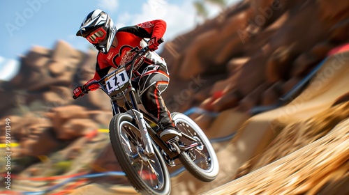 BMX downhill racing captures the excitement and challenge of the sport