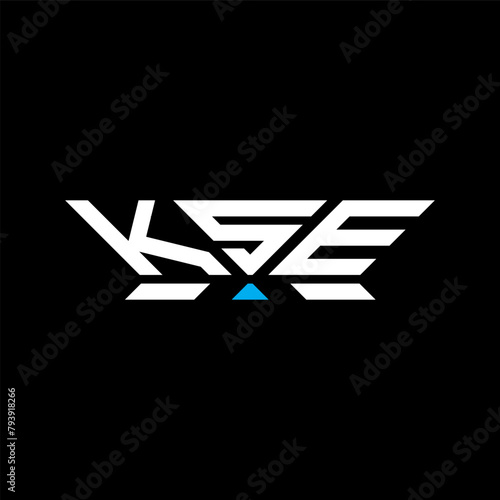 KSE letter logo vector design, KSE simple and modern logo. KSE luxurious alphabet design