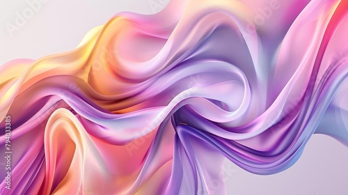 fluid abstract shapes colorful twisted forms in motion soft pastel textures for poster flyer or banner background