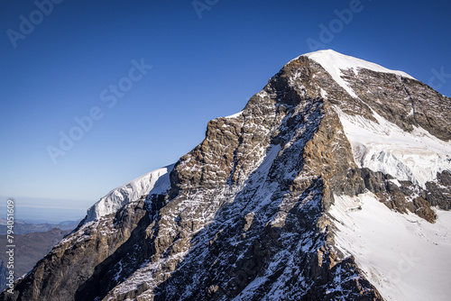 At the top of Jungfraujoch, Bernese Alps, Switzerland