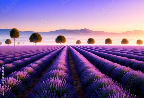 A highly realistic 8k sunrise over a lavender fiel (11)