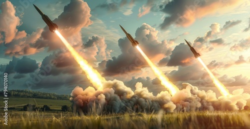 Missile attack - Intense Rocket Launching Operations - Artillery Barrage