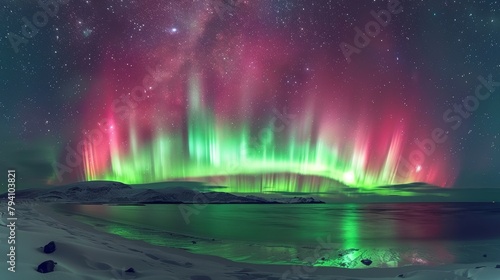 Aurora: A stunning photo capturing the ethereal beauty of the aurora australis in the southern hemisphere