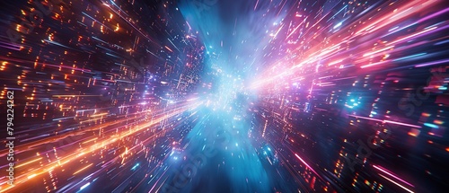 Envision a realm where neon lights shine brightly against the blackness of space, offering help and support to those who seek it, illuminating the path to safety and salvation 8K , high-resolution, ul