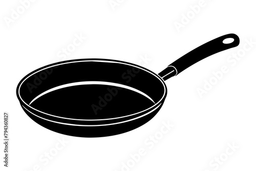 frying pan silhouette illustration