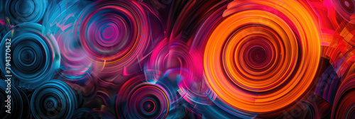 Hypnosis spiral. Abstract background with hypnotic patterns