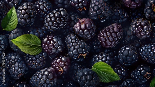 Midnight Dew on Blackberries: A Luscious, Juicy Close-Up