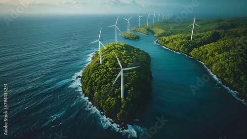 Flyer promoting various renewable energy sources and innovations in the industry. Concept Renewable Energy, Solar Power, Wind Energy, Eco-Friendly Innovations, Sustainable Practices