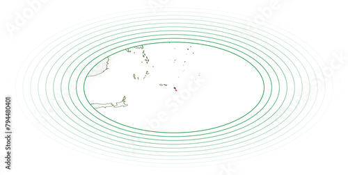Samoa oval map.