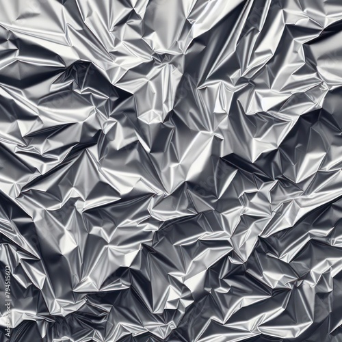 crumpled texture a silver piece of material