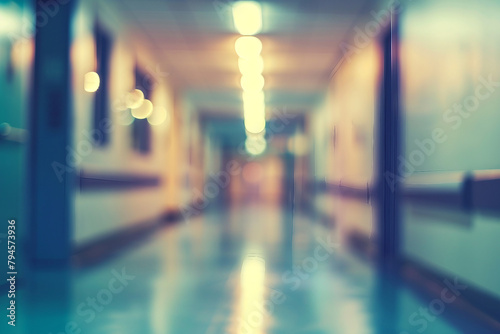 blurred photograph of Hospital. outoffocus photograph