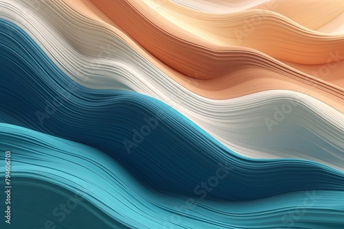 pastel color and white wavy line surface abstract pattern, designed to elevate the aesthetics of backgrounds and wallpapers with its sleek and stylish appearance.