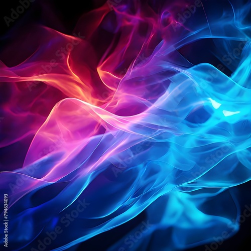 abstract background with smoke colorful waves