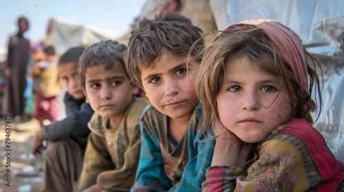 Children orphaned by the effects of armed conflict