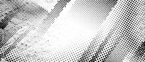 Halftone grunge texture. Distorted rough dirty scratch and splash background. Dotted glitch punk wallpaper for banner, poster, flyer, print, overlay. Distress scuffed vector textured backdrop