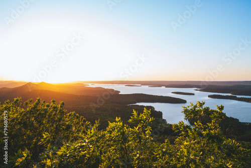 Sunset Over the Arkansas River 