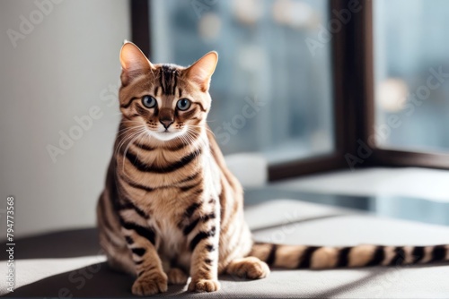 'bengal furniture eyes pussy cute cat living modern playing apartment kitten animal beautiful pet felino domestic playful fur young white house play isolated mammal purebred funny adorable striped'