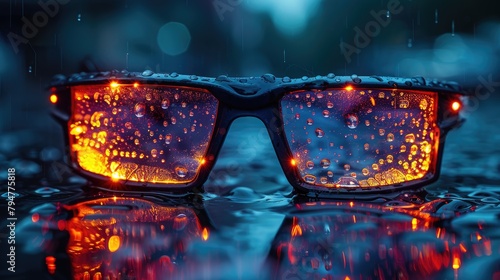 Night vision equipped personal safety glasses that enable wearers to see clearly in the dark, designed for urban safety