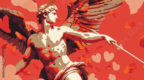 Eros the Ancient Greek god of love and sex. His Roman counterpart is Cupid In the earliest account, he is a primordial god, while in later account
