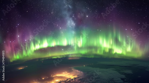 Aurora: An awe-inspiring photo capturing the beauty of the aurora australis in the southern hemisphere