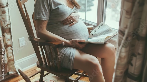 Pregnant Woman Finds Comfort and Confidence in Childbirth Education Generative ai