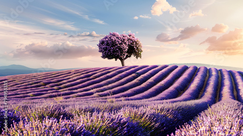 Lavender fields ne Valensole Provence France. Beauti