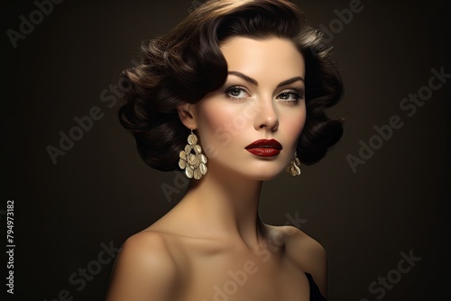 Sophisticated Hollywood Glamour: Elegant Portrait Pictures