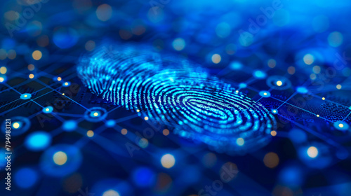 Secure fingerprint access control in a digital identification and security system