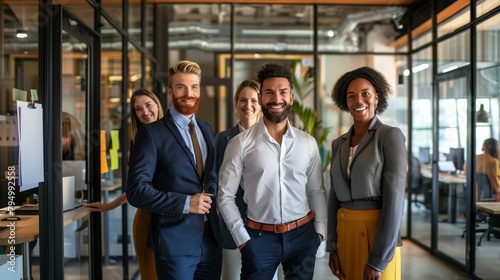 A successful team in the office shows a creative approach to solving problems and quickly adapts to changes in business environment. There is atmosphere friendship and mutual support in office team