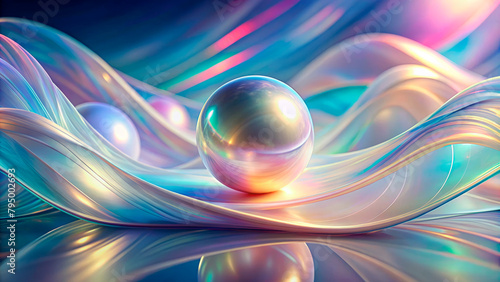 Abstract holographic background with pearl