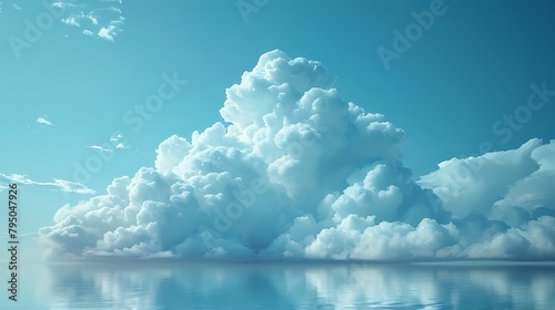 A crisp cloud icon on a solid background
