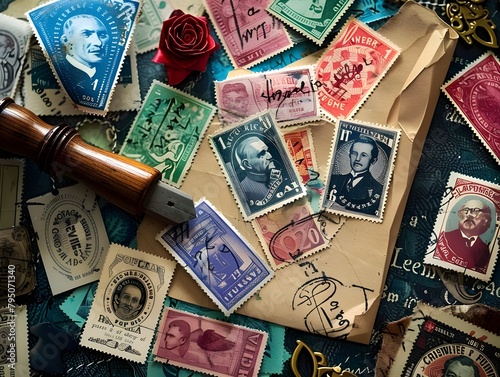 vintage postage stamps