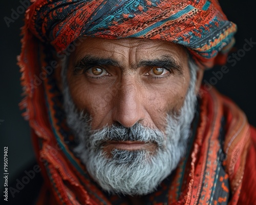 Middle Eastern man, a portrait of heritage and resilience