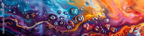 A symphony of liquid hues cascades and swirls, weaving a tapestry of emotion and expression in its wake.