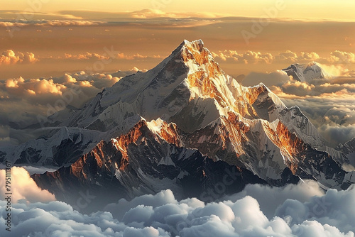 Himalayan Spirit The majestic Himalayan mountains overlaid, capturing the essence of high-altitude adventure and spirituality Suitable for mountaineering expeditions