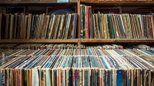 Classic vinyl, retro record collections and vintage album covers