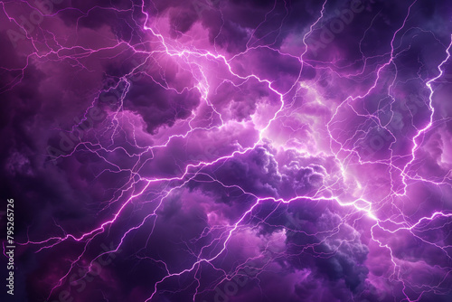 Purple lightning lines for background, visually striking