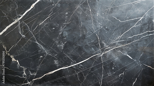 Charcoal gray marble with delicate white veins, capturing modern sophistication.