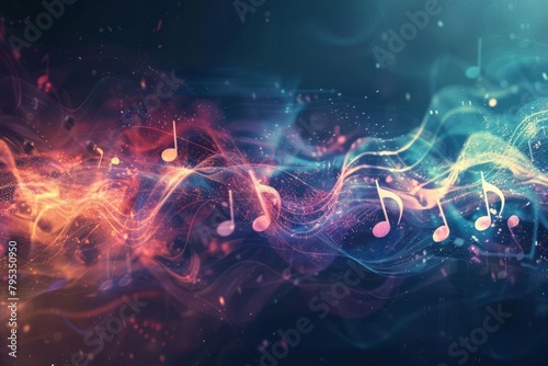abstract light melody background