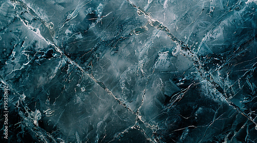 Charcoal gray marble with subtle hints of blue, evoking a sense of calmness.