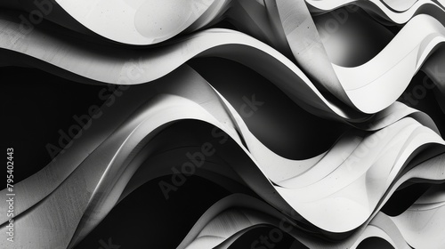 A grayscale image of a parametric wave pattern.