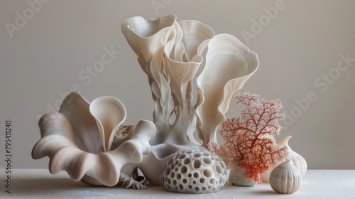 Group of Sea Shells on Table