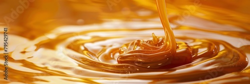 Dive into the golden depths of liquid caramel, its rich flavor and smooth texture offering a moment of pure bliss