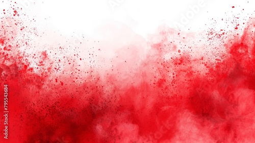  A red-and-white background with heavy dust accumulation at the bottom Superimpose a white background above, also affected by substantial dust