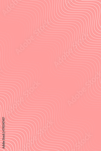 Abstract background with waves for banner. Standart poster size. Vector background with lines. Element for design isolated. Red gradient. Brochure, booklet. Summer, spring. Mother's Day