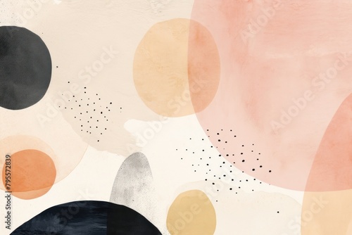 Circles backgrounds abstract painting.