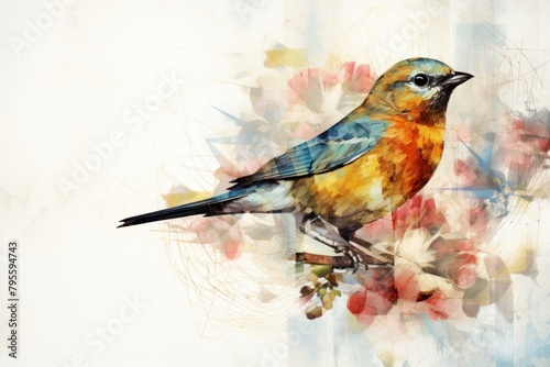 Bird art painting animal